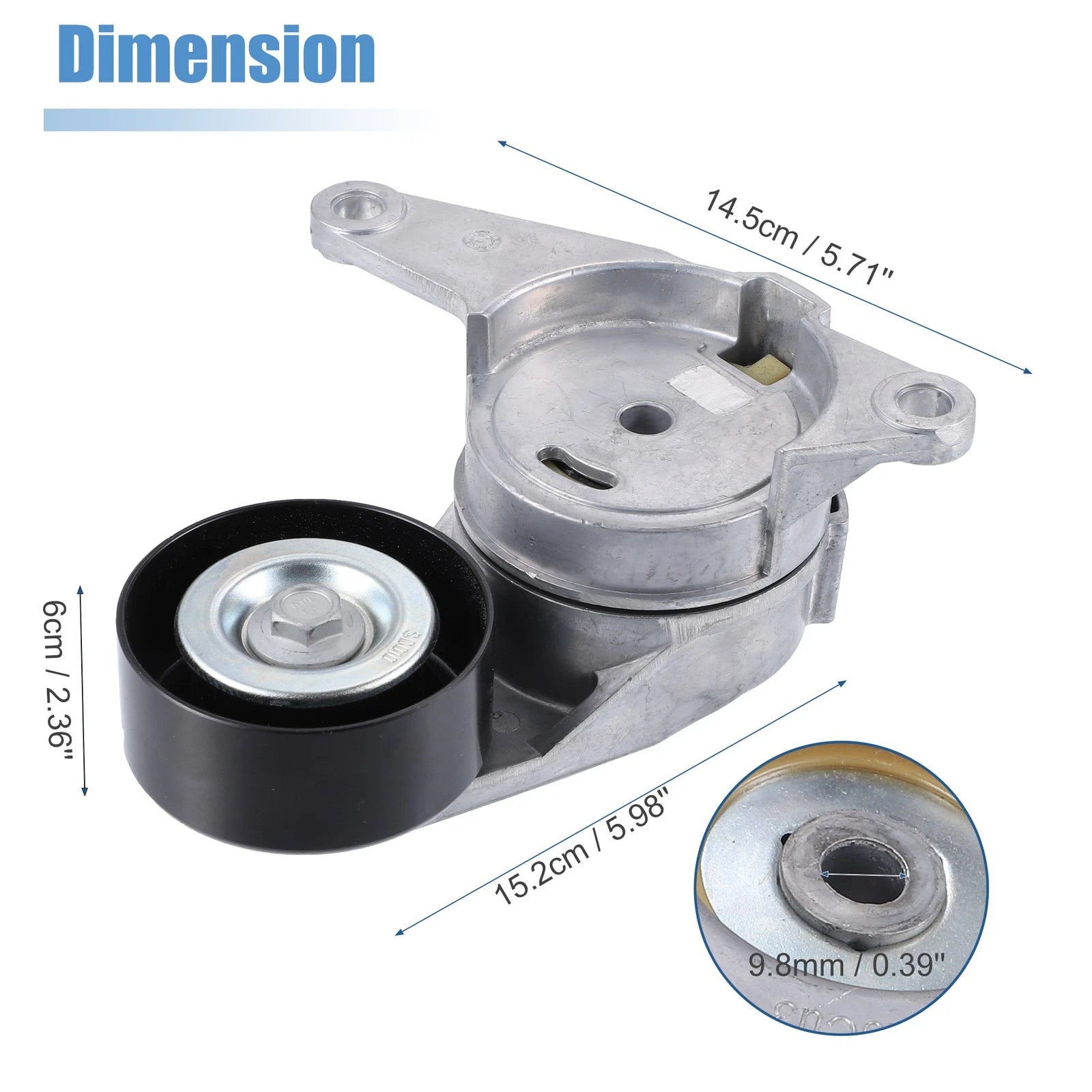 Engine Belt Tensioner Pulley Assembly for Buick Enclave (2008–2017) 12575509
