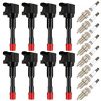 Set of 8 Ignition Coils & Spark Plugs for Honda Civic Hybrid L4 1.3L