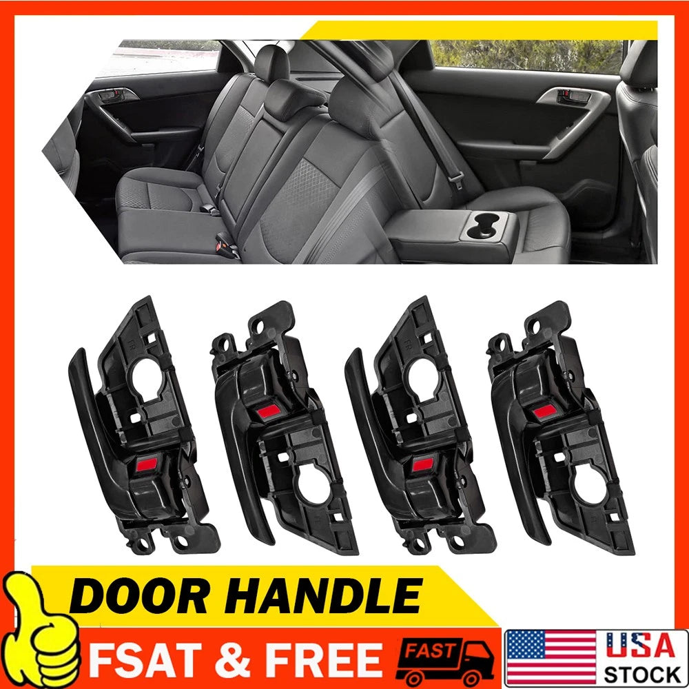 Set of 2 Door Handles for Kia Forte (2010–2013) Black