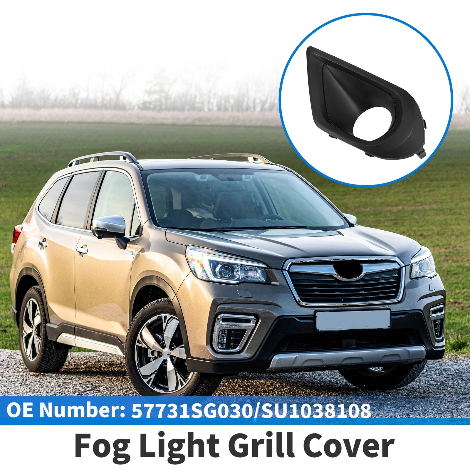 Front Left Fog Light Grill for Subaru Forester (2014–2016) No. 57731SG030 ABS