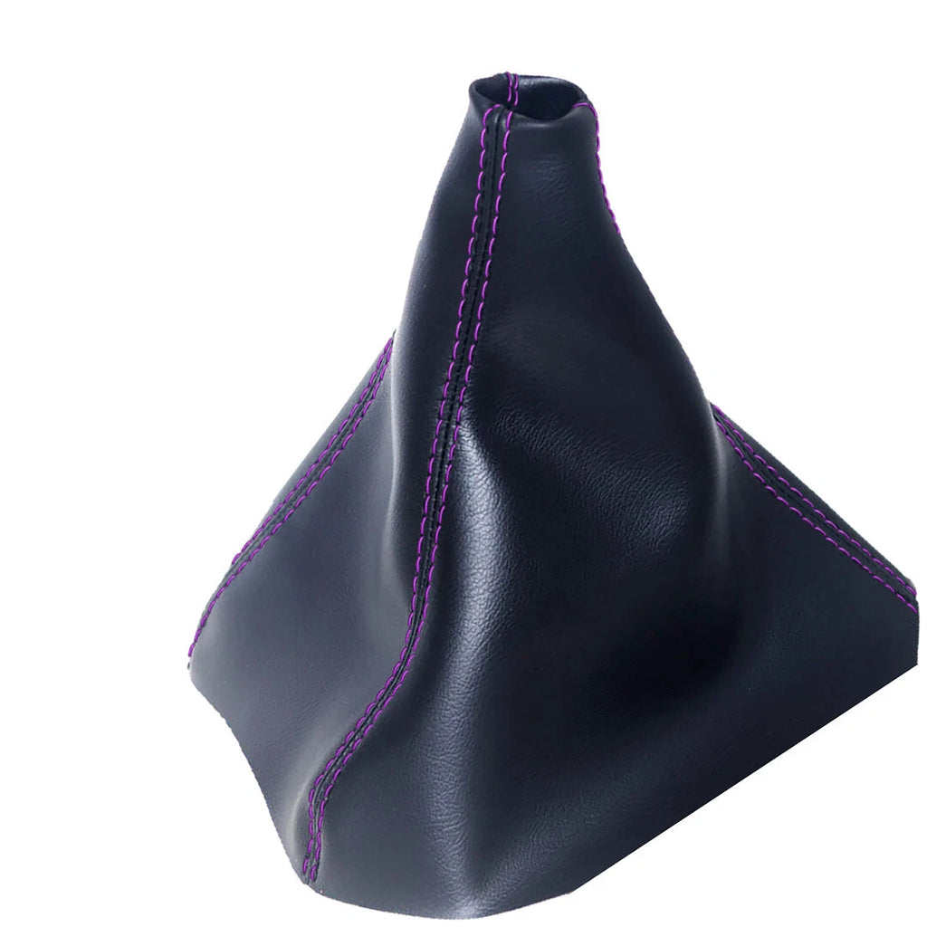 Manual Shift Boot for Hummer H3 (2005–2010) Purple Stitch Leather Synthetic