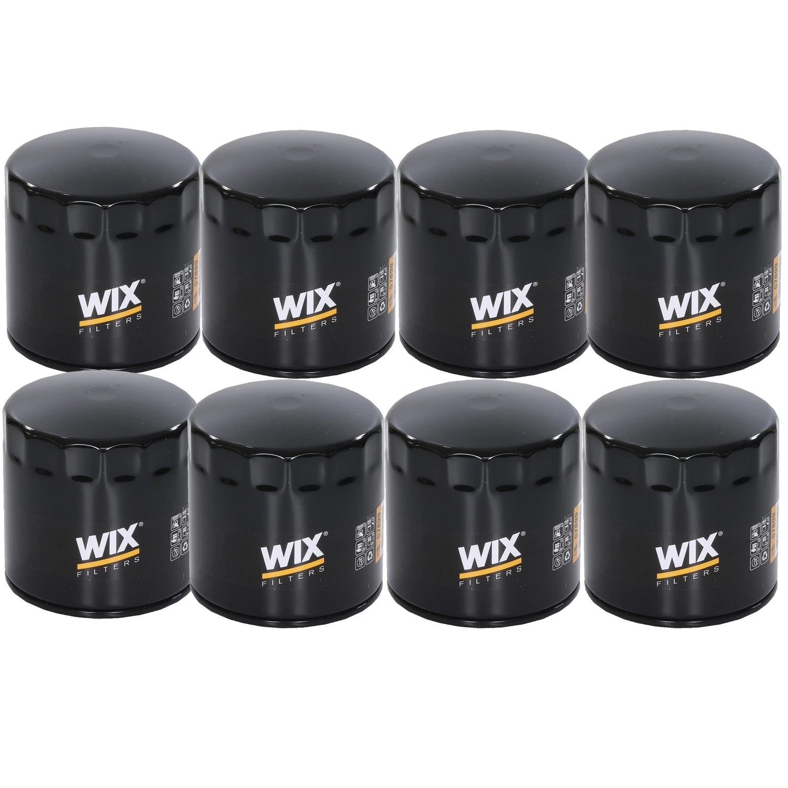 Set of 8 Wix Engine Motor Oil Filters (Spin-On) for Chrysler Dodge Jeep Ram