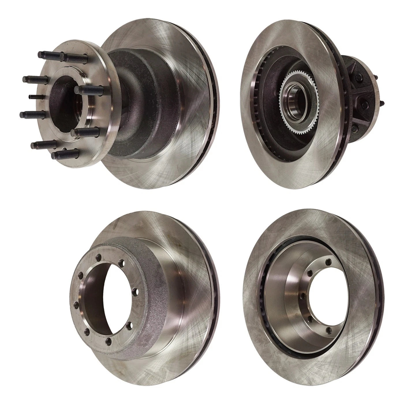 Front and Rear Disc Brake Rotors for Ford E-350 Super Duty (1999–2007)