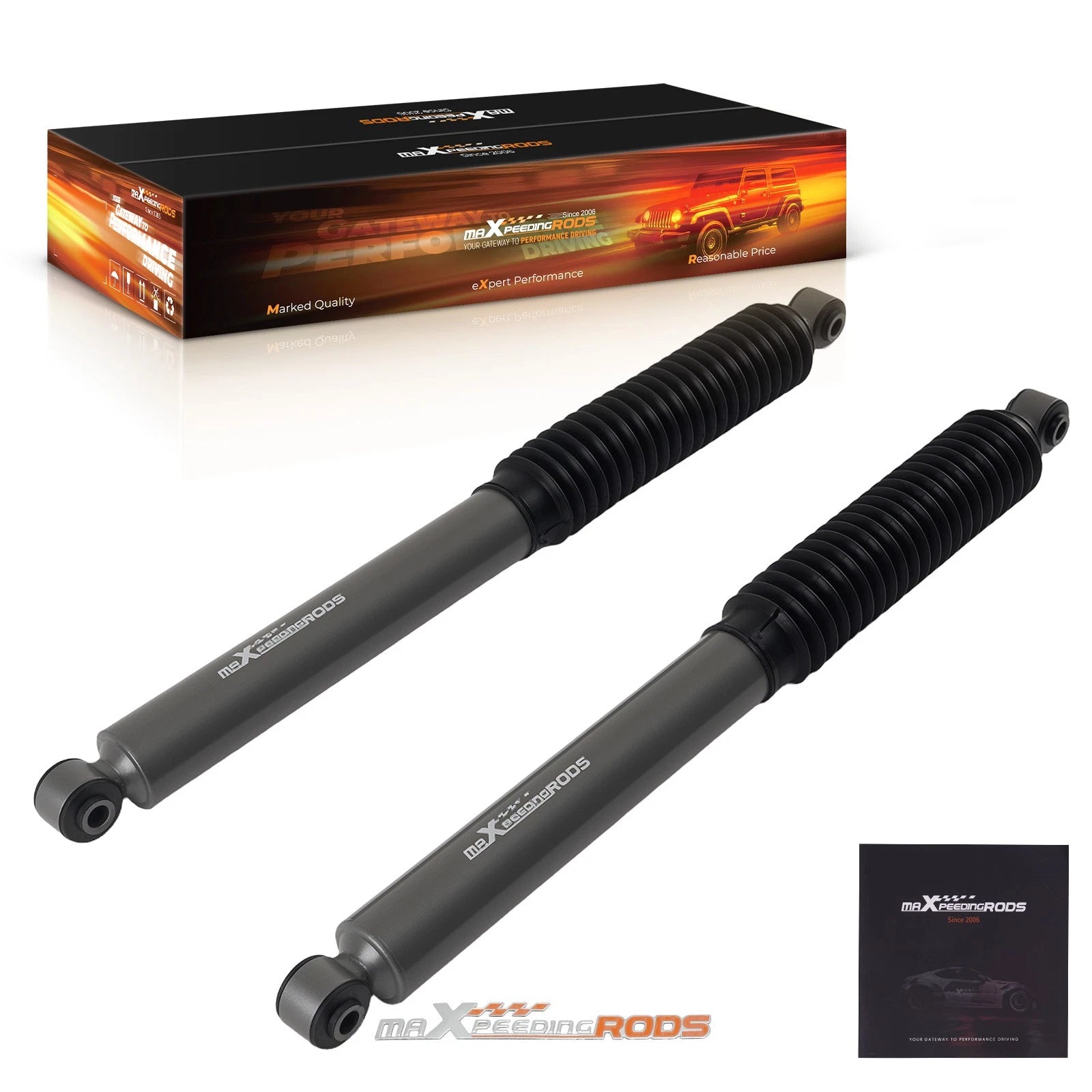 Off-Road Rear Shock for Chevy Tahoe GMC Yukon (2000–2020) 3-4.5" Lift 2WD 4WD