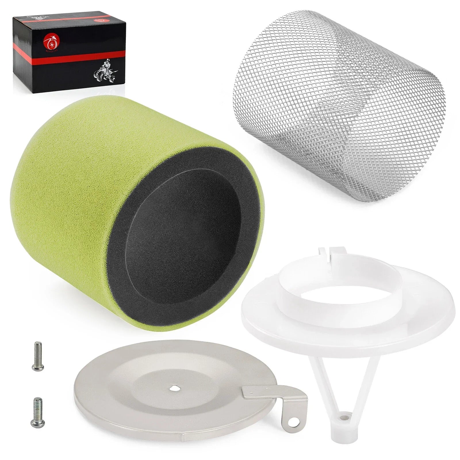 Air Filter Holder Arrester Flame Kit for Kawasaki Bayou 400 KLF400 (1993–1998)