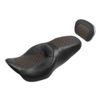 Driver Passenger Seat & Backrest Pad for Harley Touring Road King Glide (2009–2023)