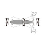 2X 9cm 22g Transparent Spinner Minnow Lure for Accurate Casting