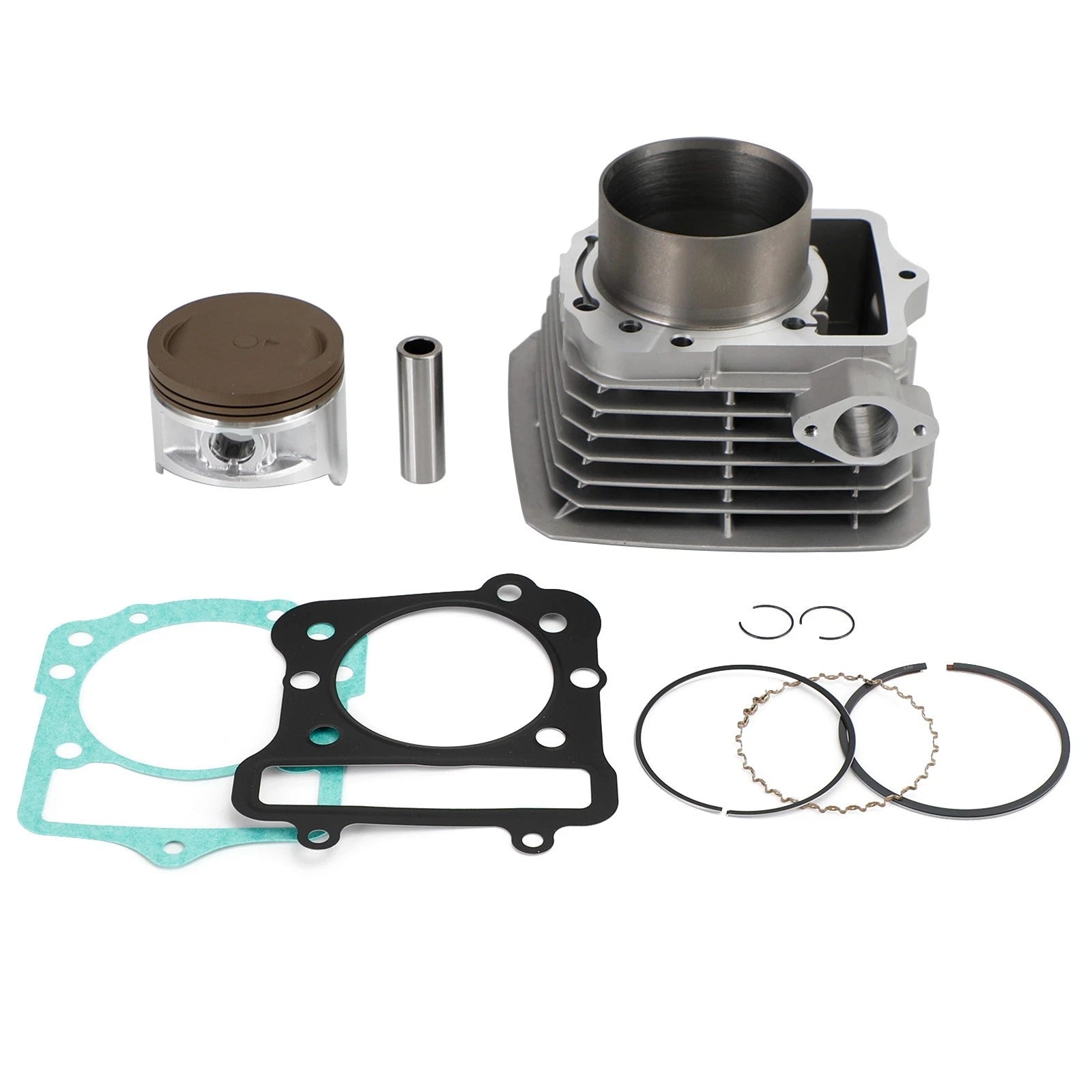 Engine Cylinder Barrel Piston Gasket Kit for Kawasaki Bayou 300 KLF300B (1988–2004)