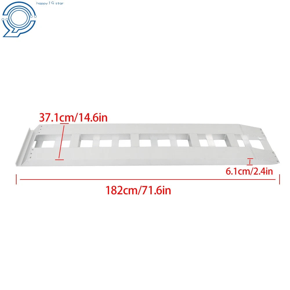 Set of 2 Aluminum Trailer Ramps for Car ATV Truck 72" x 14"