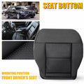 Driver Bottom Seat Cover Black Leather for Mercedes Benz E Class E350 E550 (2010–2014)