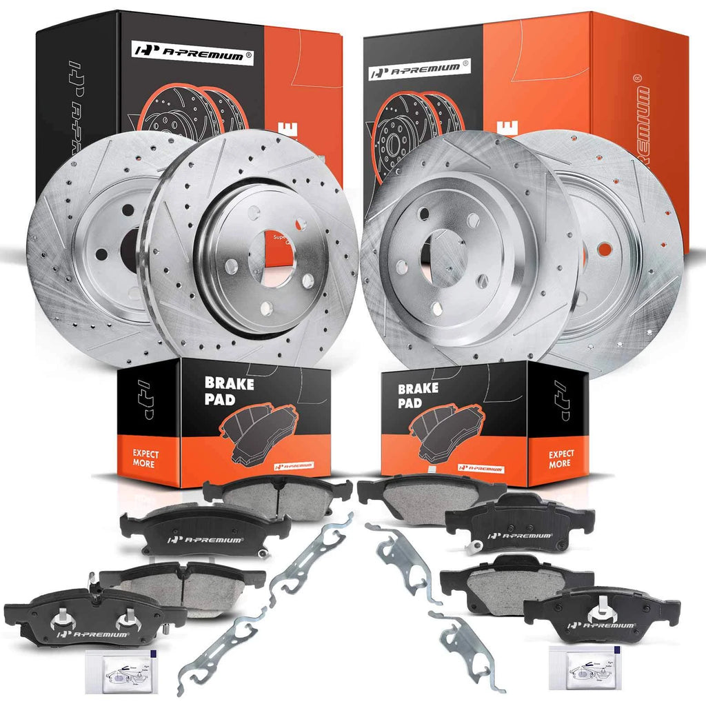 Drilled Rotors & Ceramic Pads for Jeep Grand Cherokee (2011–2021)