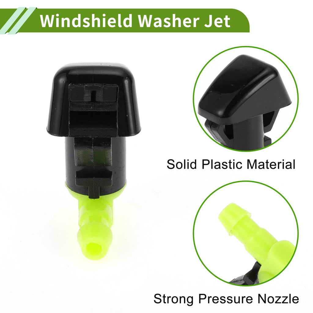 Windshield Washer Nozzle Set of 2 with Y Hose Connector for Ford Edge (2011–2015)