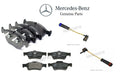 Set of 4 Brake Pad Sets w/ Sensors for MB W211 W220 E350 S500 (2003–2006)