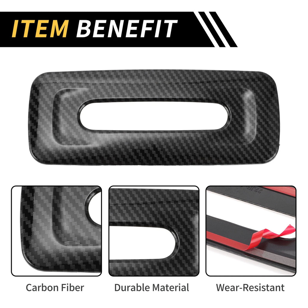 Carbon Fiber Pattern Rear Roof Reading Light Cover for Toyota Tundra (2022–2024)