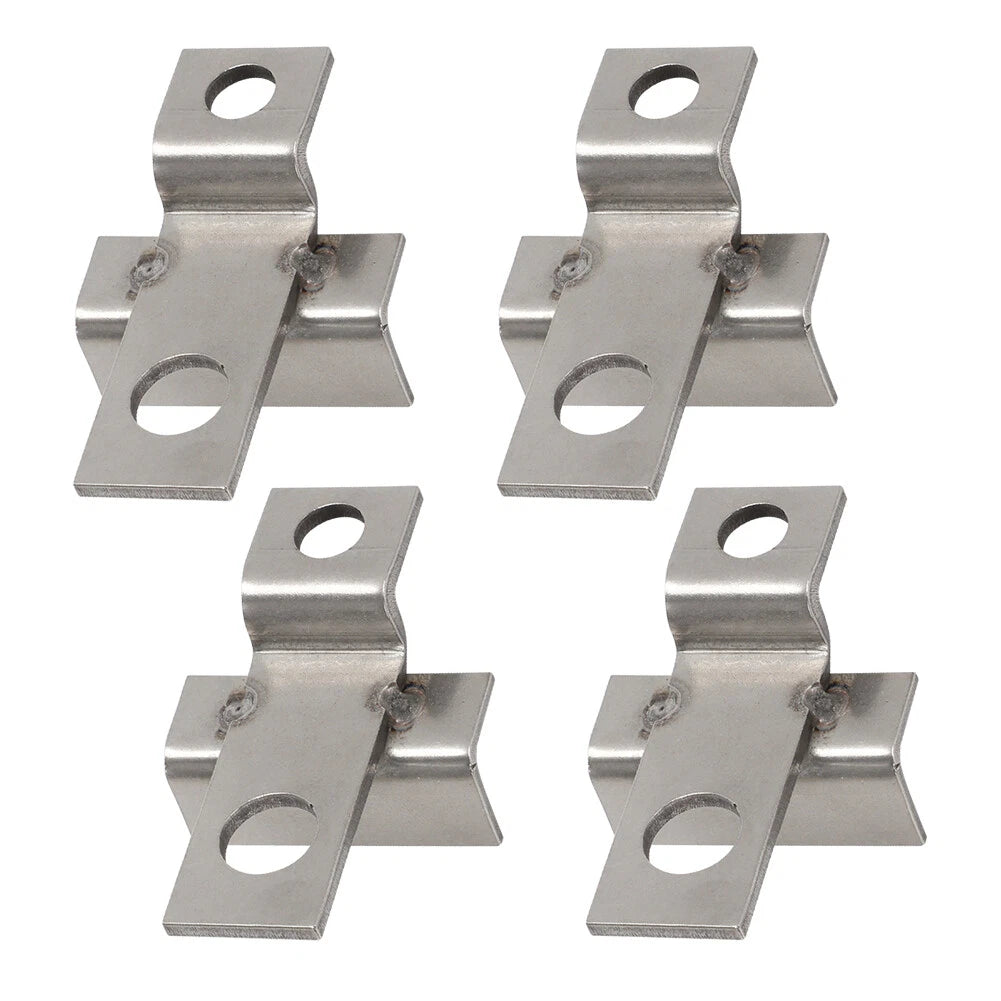 Set of 4 Battery Hold Down Brackets for RV GC2 Battery (6 Volt)