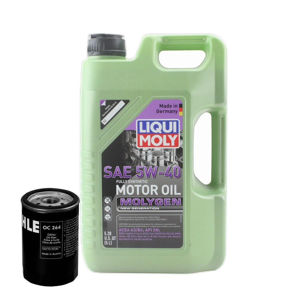 5L Liqui Moly Molygen 5W40 Oil Change Kit for Audi Beetle (1998–2010)