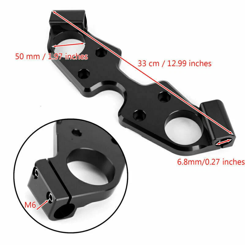 Lowering Triple Tree Front Upper Top Clamp for Suzuki GSXR1300 Hayabusa (1999–2023)