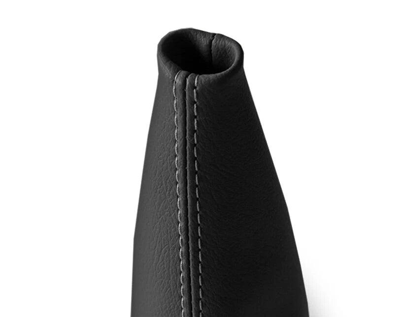 Leather Manual Shift Boot Cover for Nissan Xterra (2002–2006) Gray Stitch