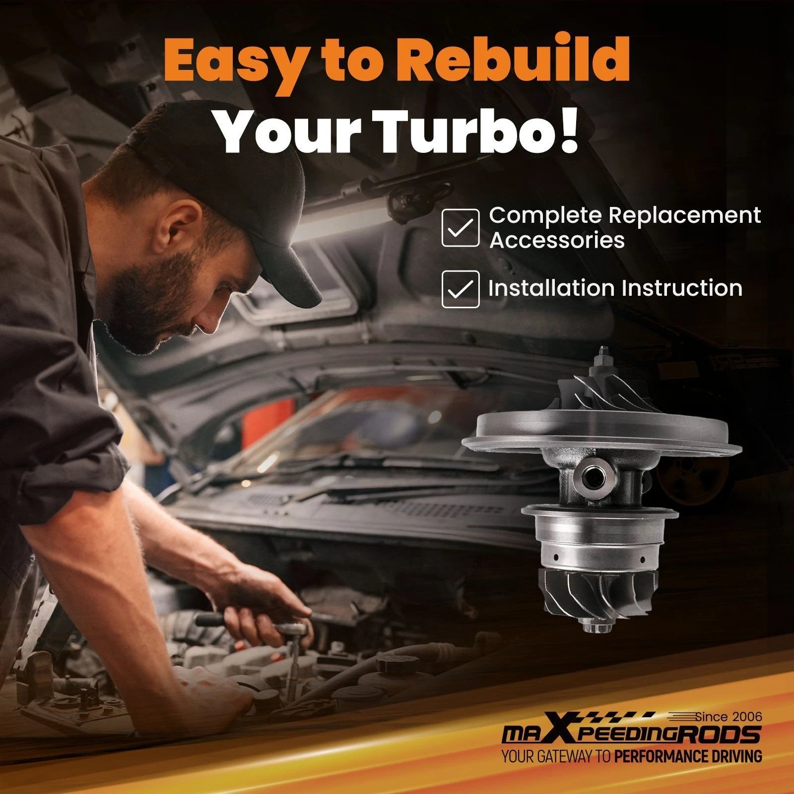 Turbo Cartridge for Dodge HX55 Cummins ISM M11 (Diesel Engine)