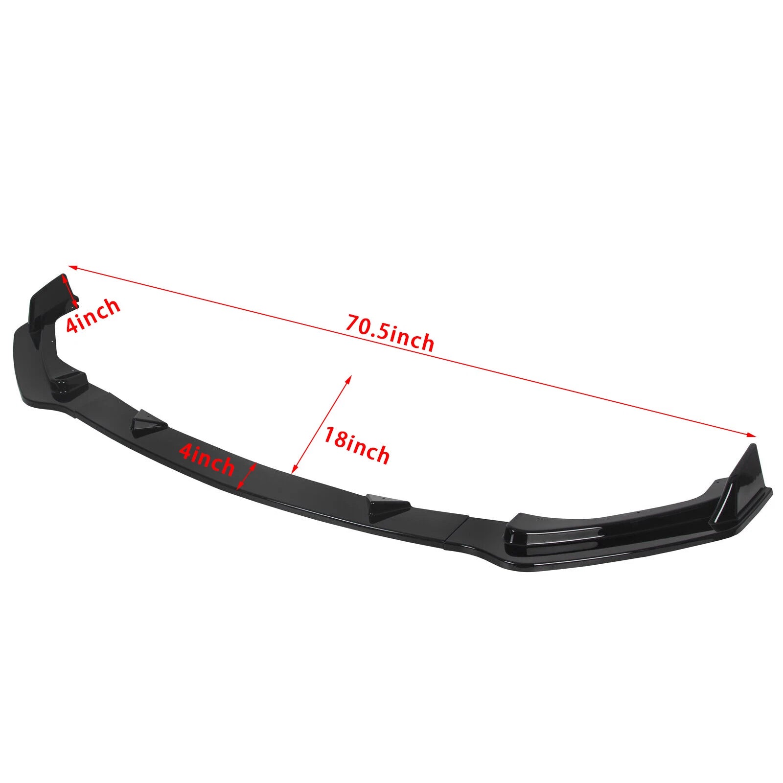Glossy Black Front Bumper Lower Lip Spoiler Splitter for Infiniti Q50 (2014-2017)