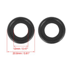 20pcs M12 Rubber Engine Oil Drain Plug Crush Gasket Washers for Chevy