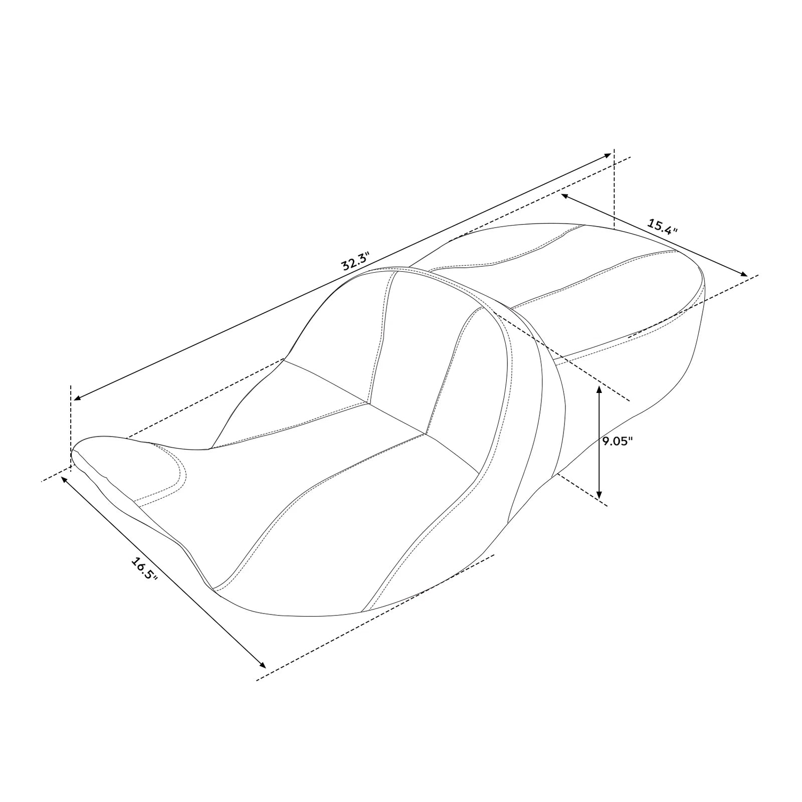 Driver Passenger Seat for Harley Electra Road King Glide (2009–2023)