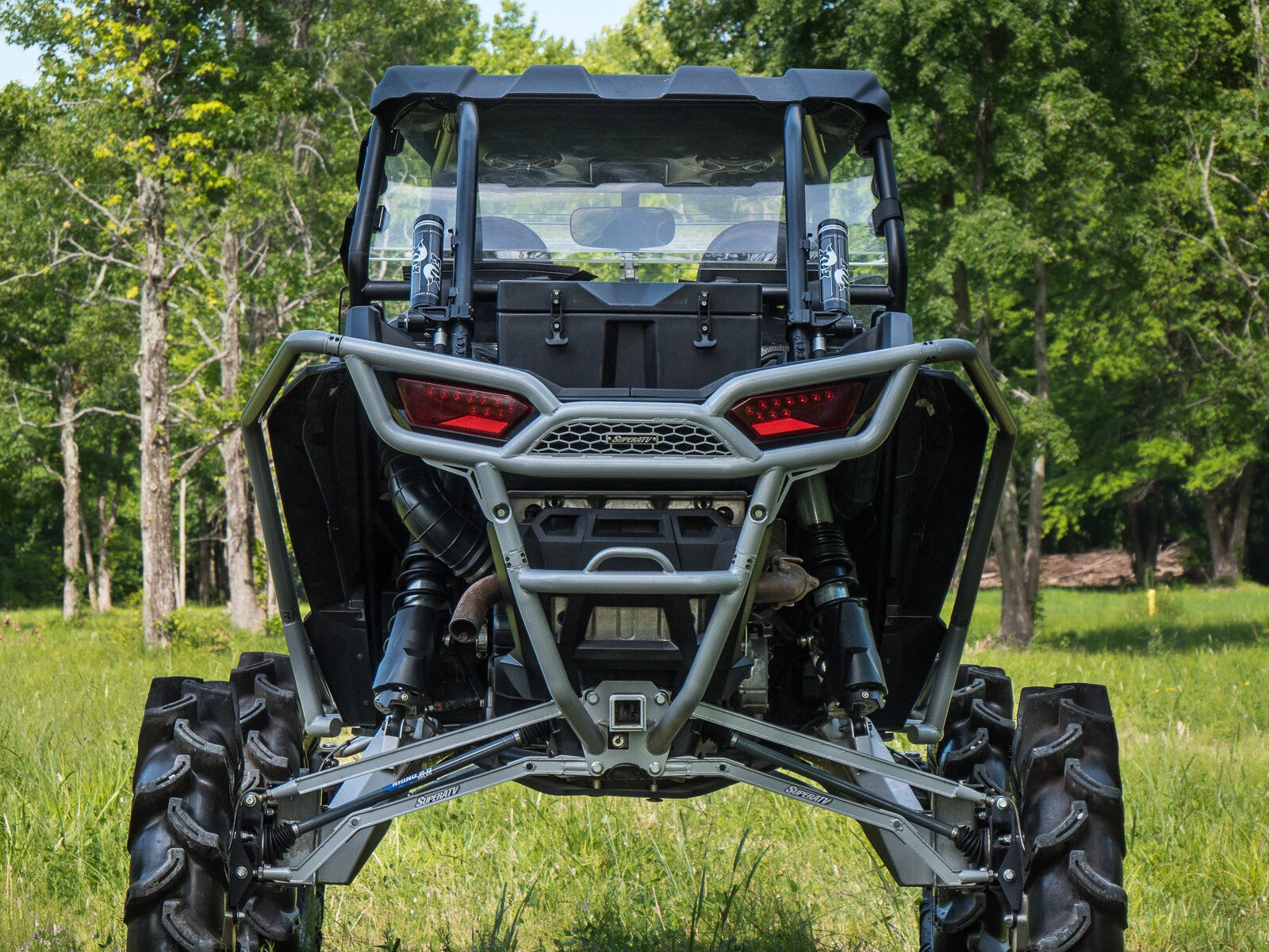 SuperATV Rear Cooler and Cargo Box for Polaris RZR XP Turbo (2014–2023)