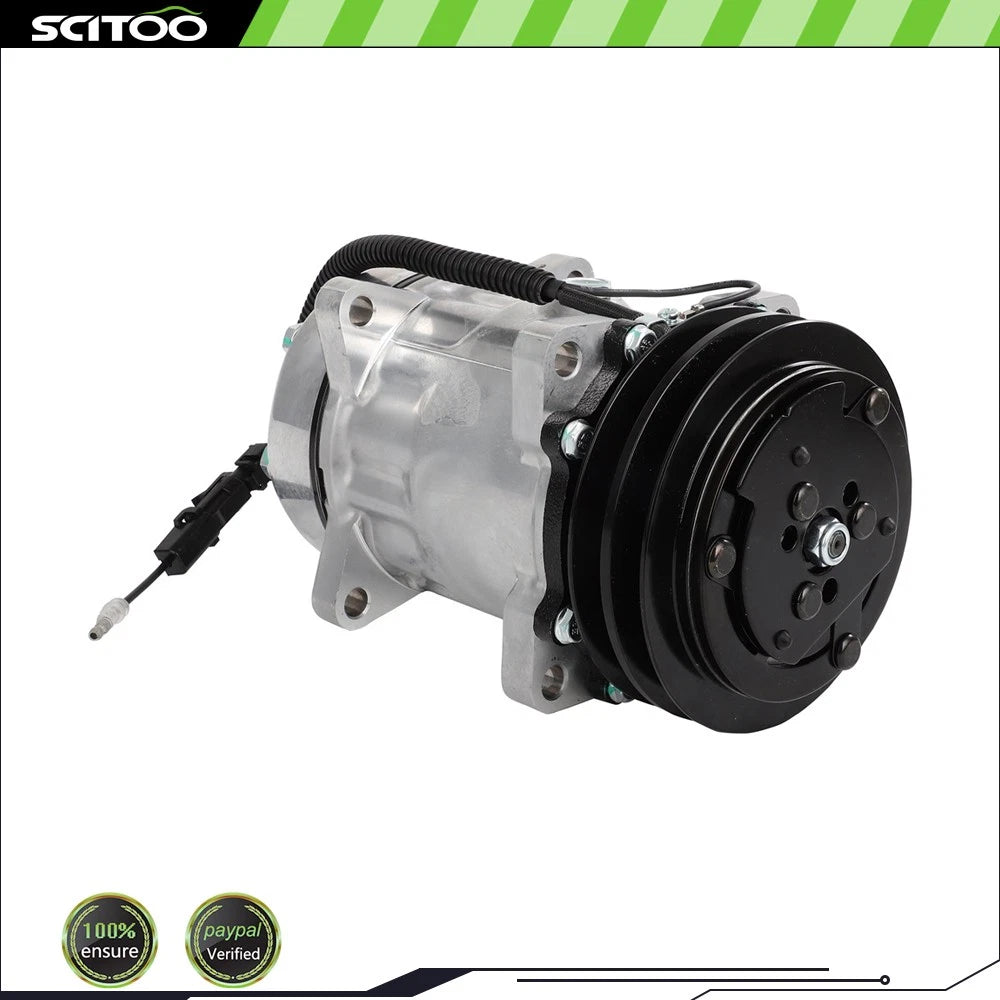 A/C Compressor with 2 Grooves Pulley for FLX7 Type CO (4434C)