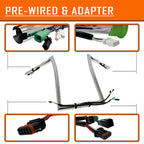Chrome 12" Prewired Handlebar 1.25" for Harley Road Glide (2015)