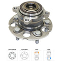 Wheel Hubs for Honda CR-V (2007–2011) Rear Left & Right with Bearing & Sensor