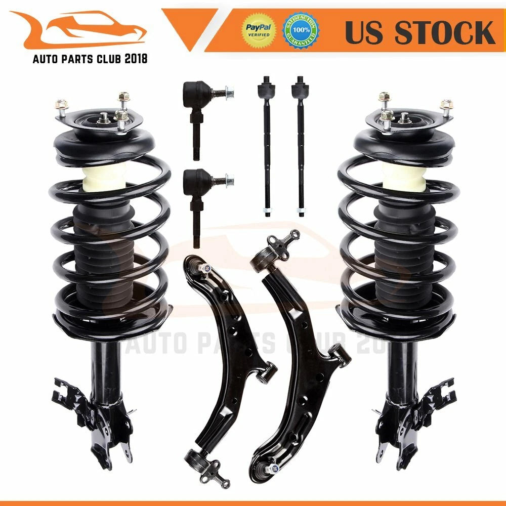Front Struts Control Arms Tie Rods for Nissan Sentra (2002–2006)