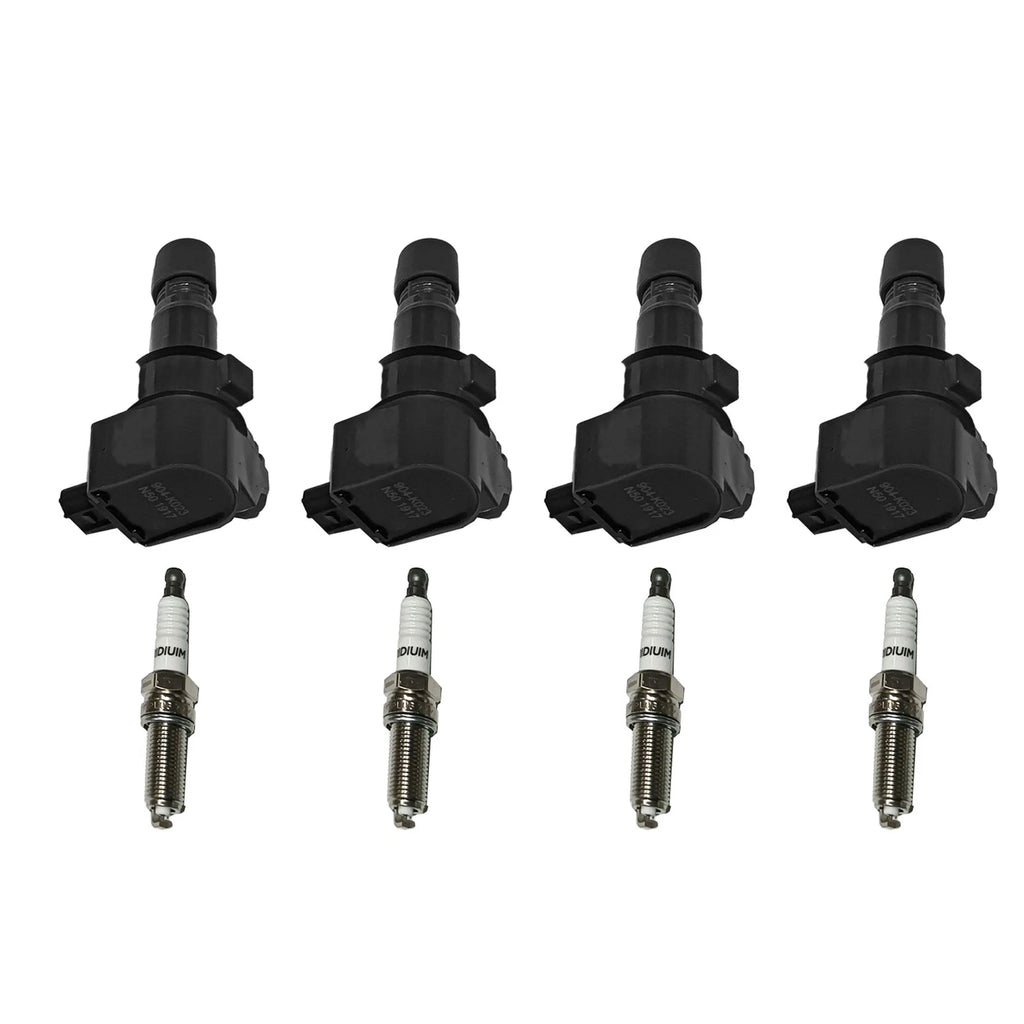 Set of 4 Ignition Coils & Spark Plugs for Honda Civic (2012)