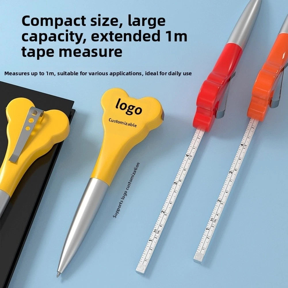 1M ABS Tape Measure with Keyring and Dual Scale for Portability