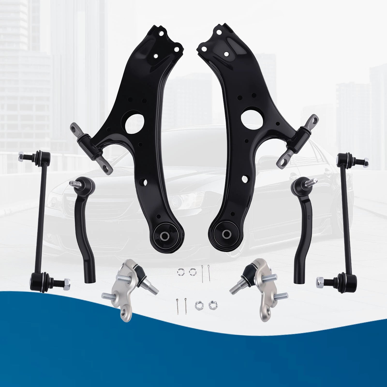Front Lower Control Arms, Ball Joint, Sway Bar, Tie Rod for Toyota Sienna (2011–2020)