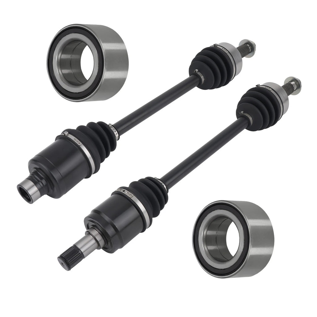 Front Left & Right CV Axle Drive Shaft + Wheel Bearing Kit for Honda Odyssey (2005–2010)