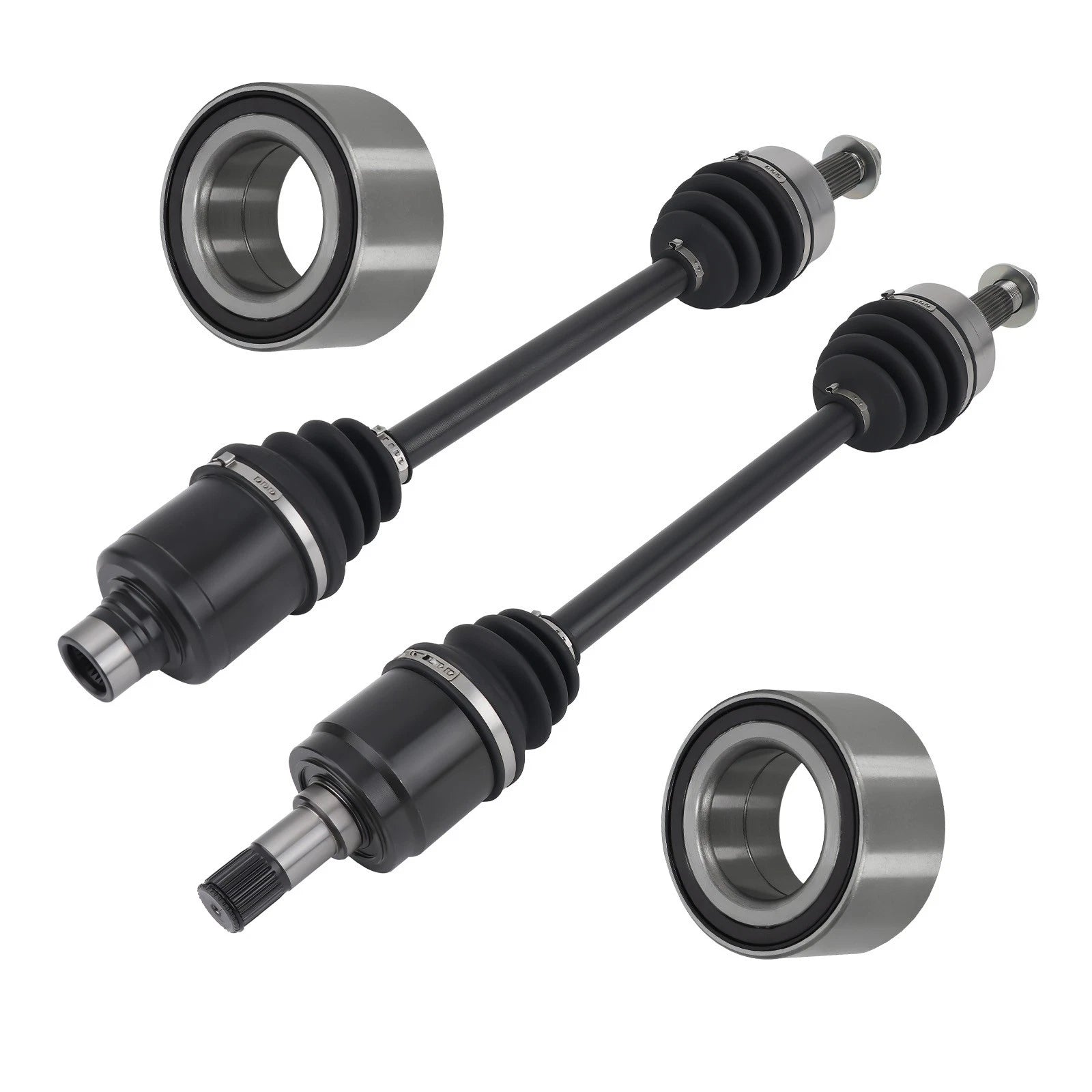 Front Left & Right CV Axle Drive Shaft + Wheel Bearing Kit for Honda Odyssey (2005–2010)