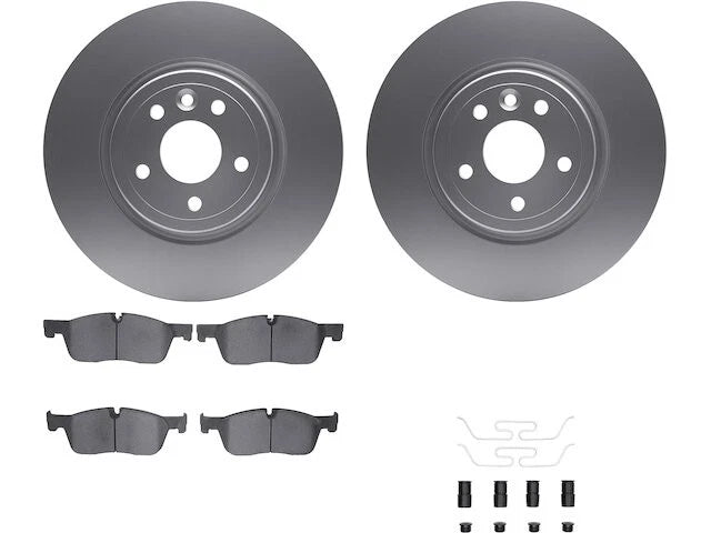 Front Brake Pad and Rotor Kit for Jaguar XF (2017–2020) KC548JN