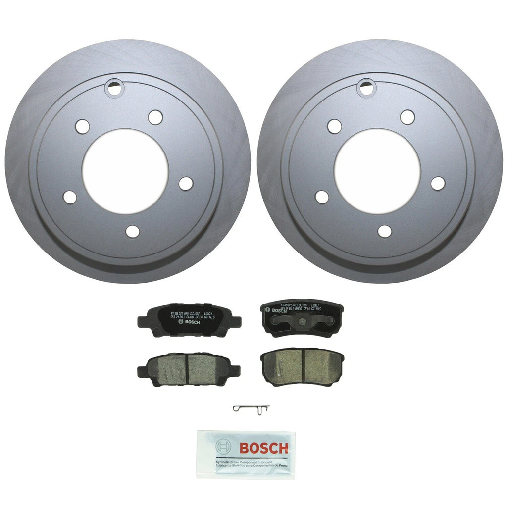 Rear Brake Kit 262mm Rotors Bosch Ceramic Pad for Chrysler Dodge Jeep Mitsubishi