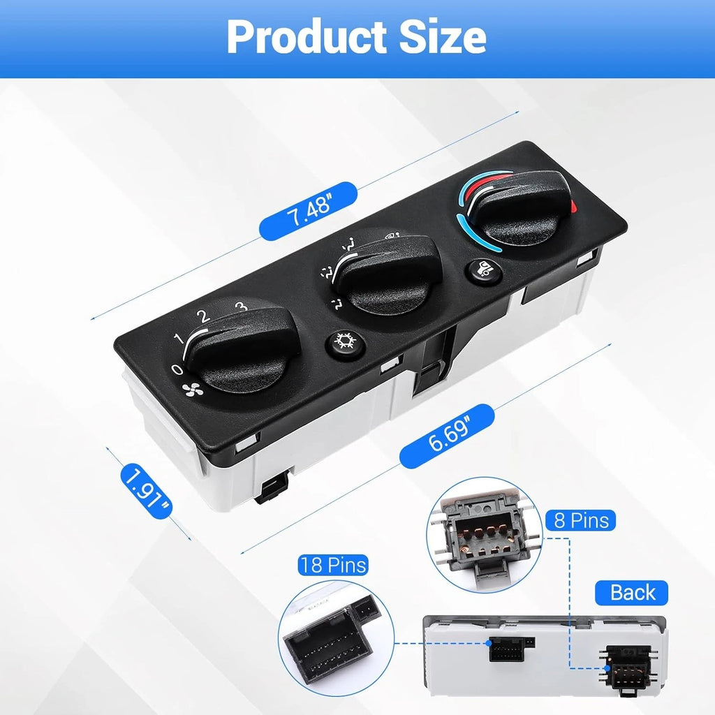 A/C Climate Control Module Panel for Peterbilt Truck (Q21-6119)