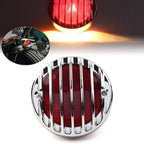 Chrome Tail Brake Light for Harley Bobber (Custom Chopper, Rat)