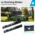 2X 42" Mulching Blades for John Deere LA115 LA120 D100 (AM141033 GX22151)