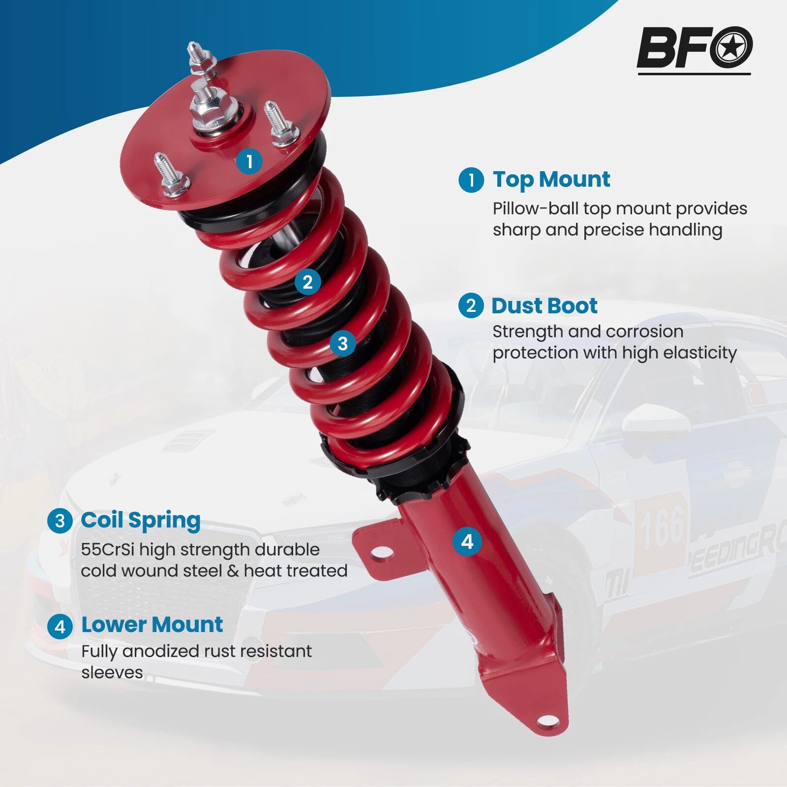 Coilover Kit for Dodge Charger SRT-8 (2006-2010)