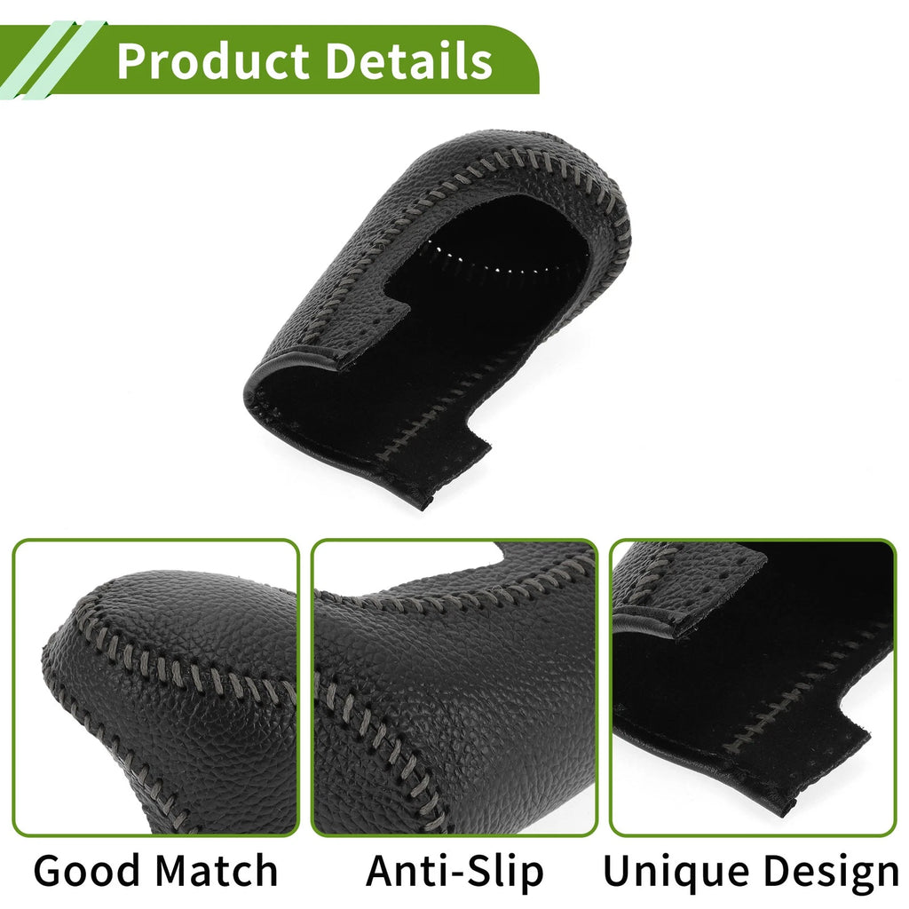 1 Pc Gear Shift Knob Cover for Chevrolet Malibu (2016–2020) Pebbled Black Gray