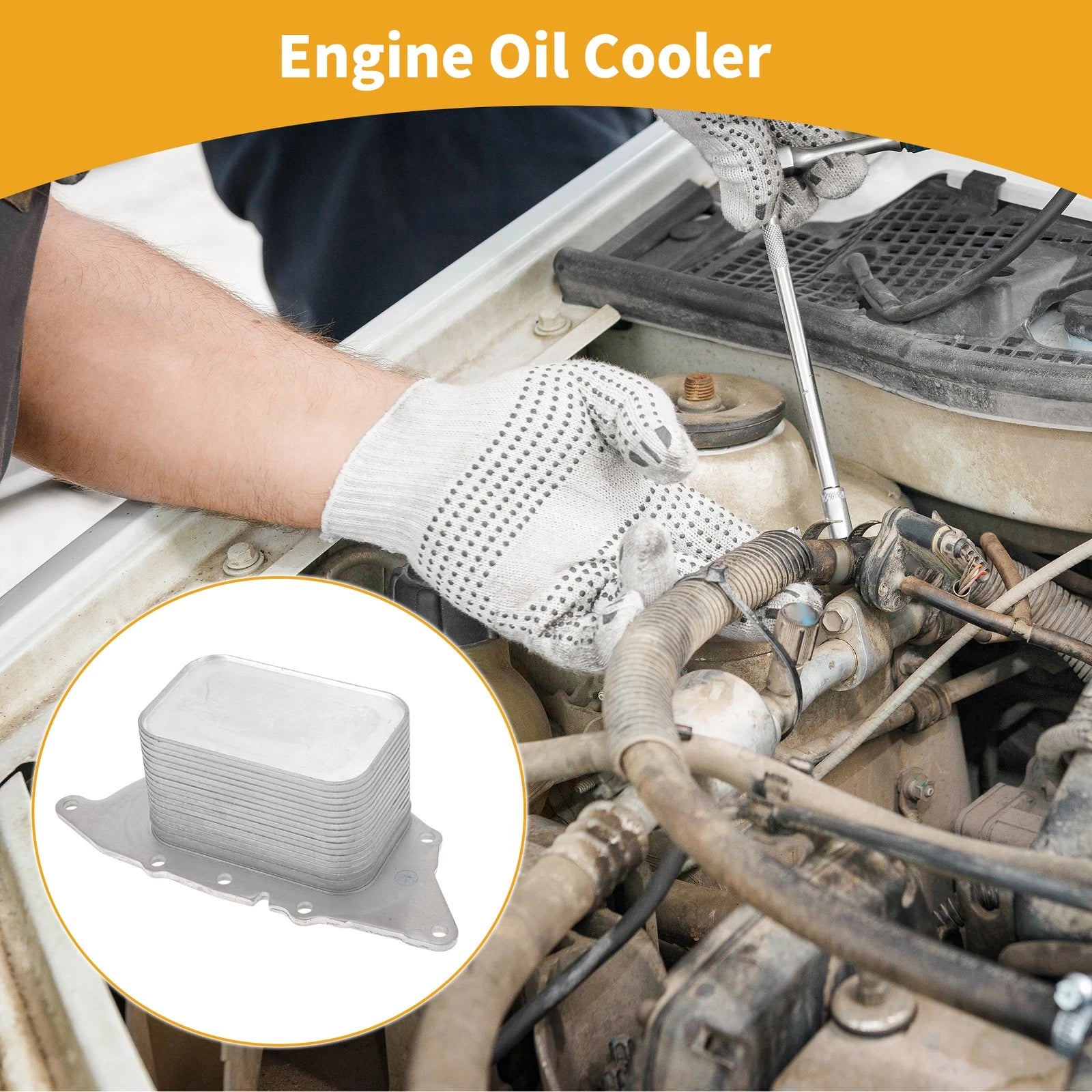Engine Oil Cooler for BMW X1, Mini Cooper (No. 11428585236) 1 Pc