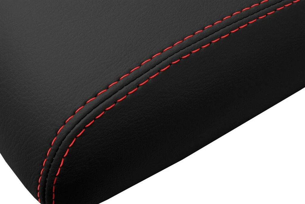 Leather Console Lid Armrest Cover for Lexus SC300 SC400 (1992–2000) Red Stitch