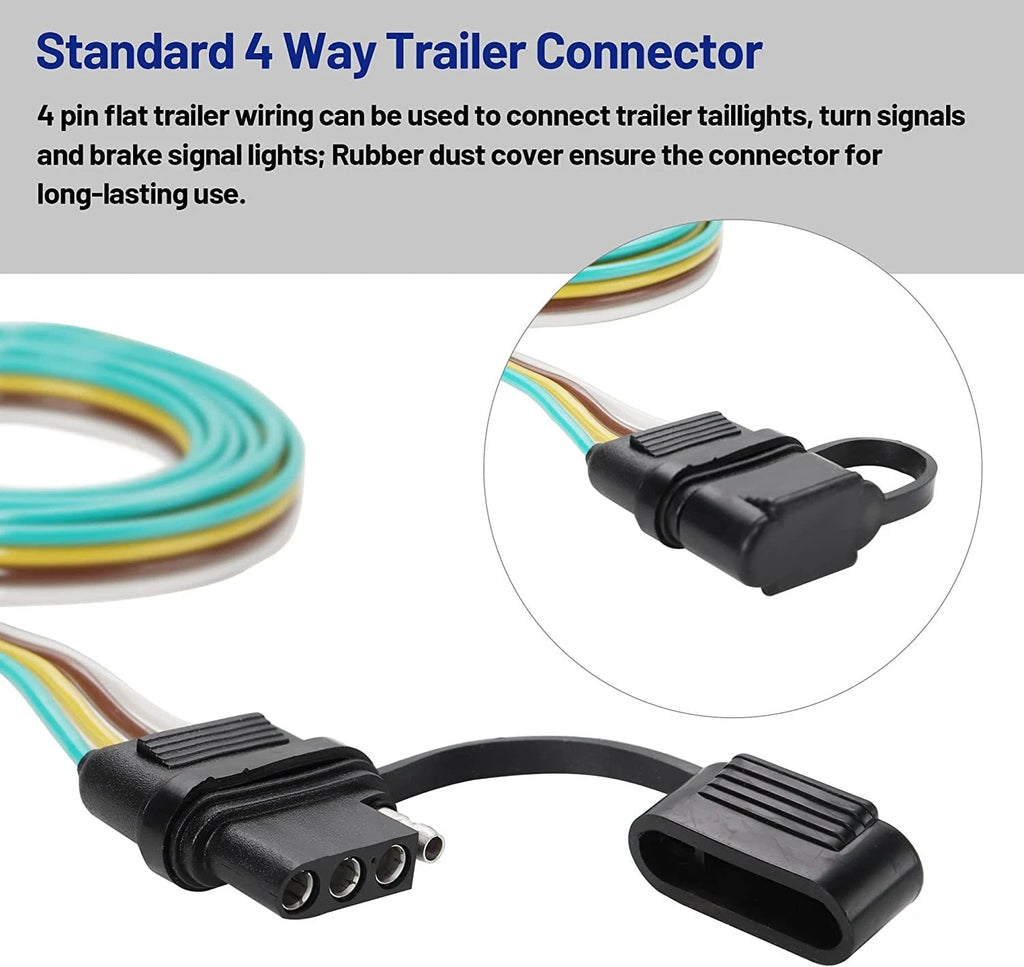 4 Pin Trailer Tow Hitch Wire Harness Connector 56147 for Toyota Prius (2004–2015)