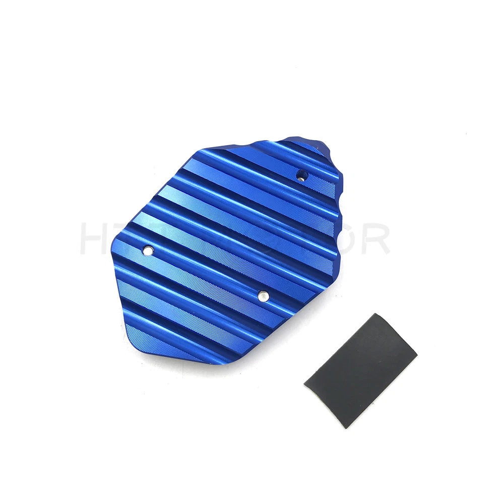 Side Stand Kickstand Support Plate Foot Pads for Yamaha MT-07 (2014–2017) - Blue