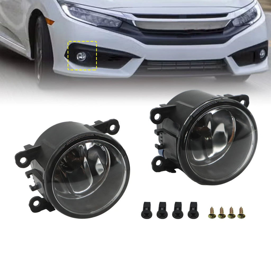 Fog Lights for Honda Civic (2016–2021) Driver & Passenger Side