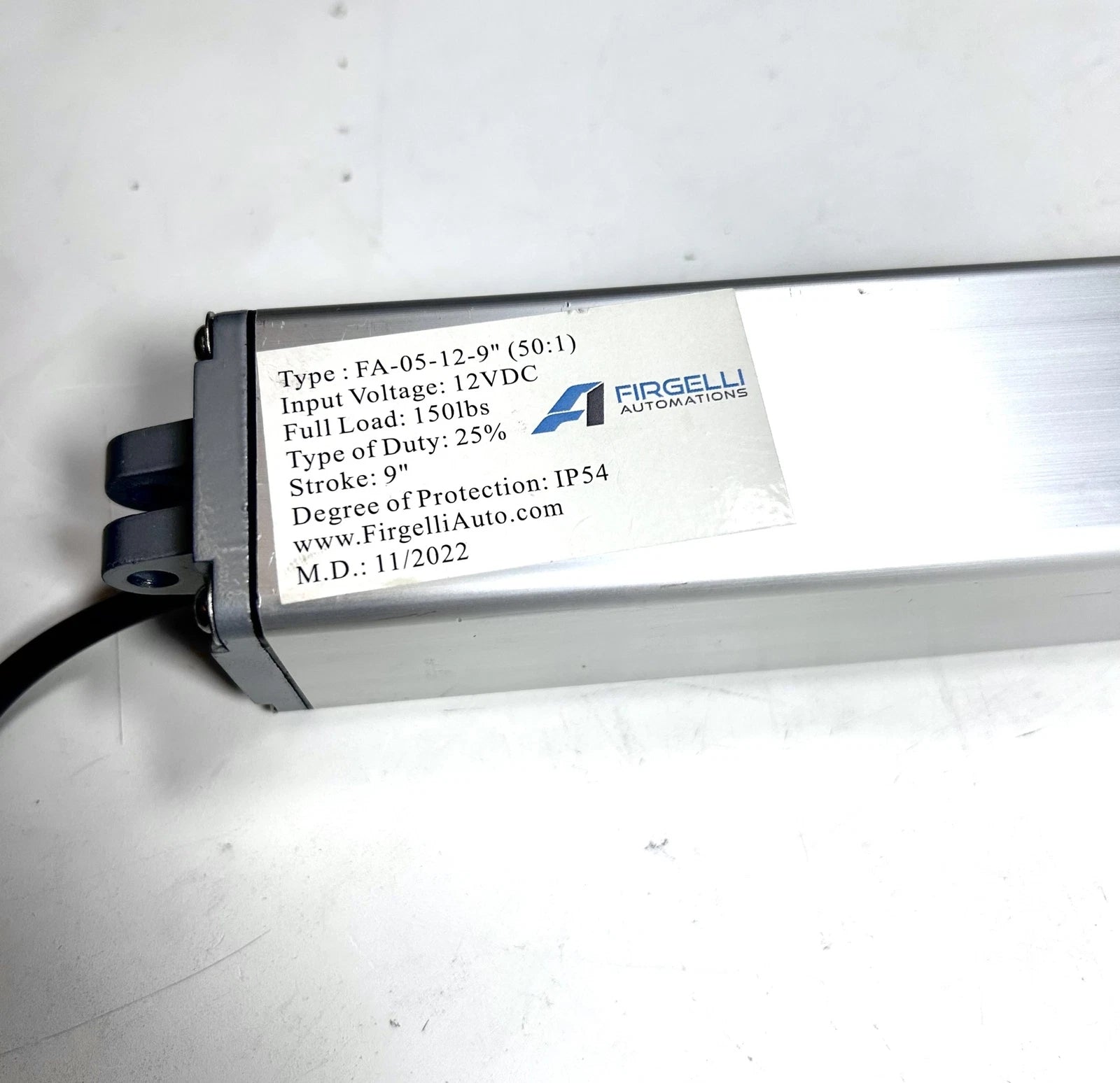 Firgelli Automations HDWR1046 Tubular Actuator 9'' Stroke