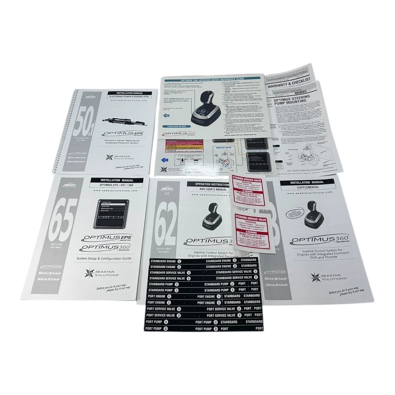 Steering Pump Mounting Manual for Seastar Solutions EL1715, Optimus 360